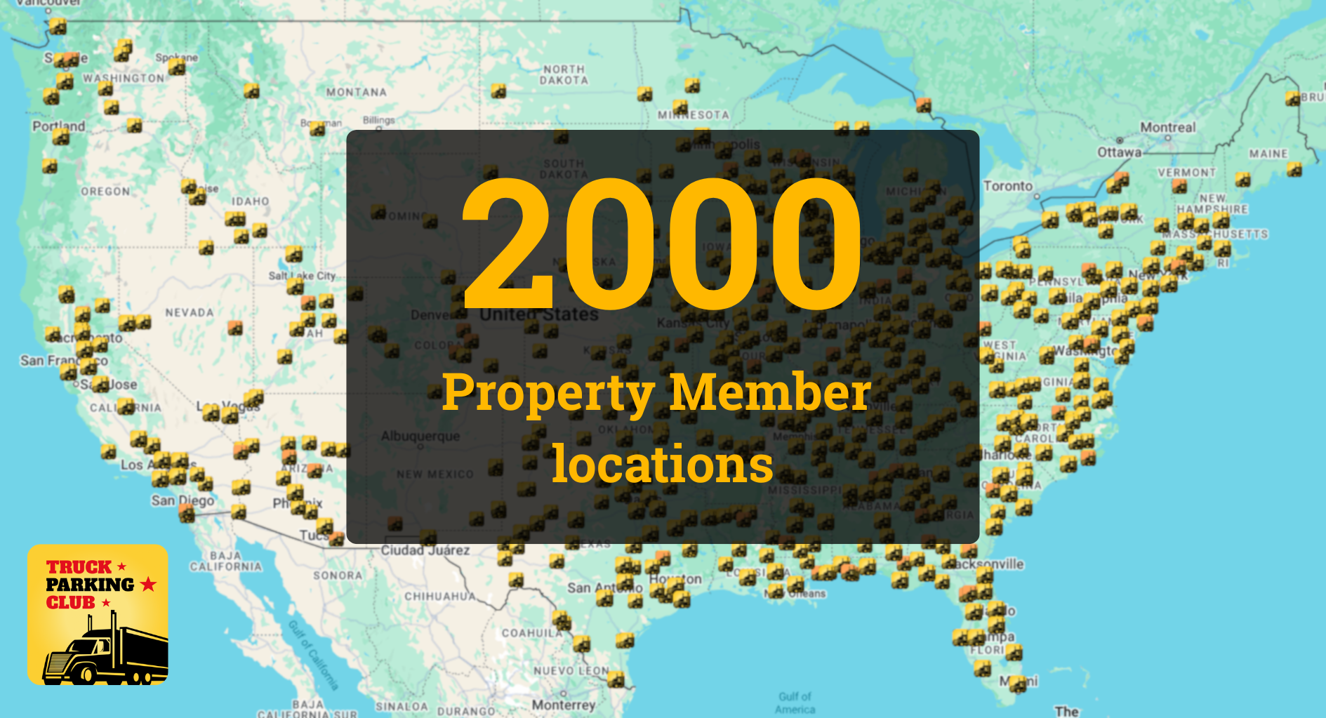 2000 truck parking locations