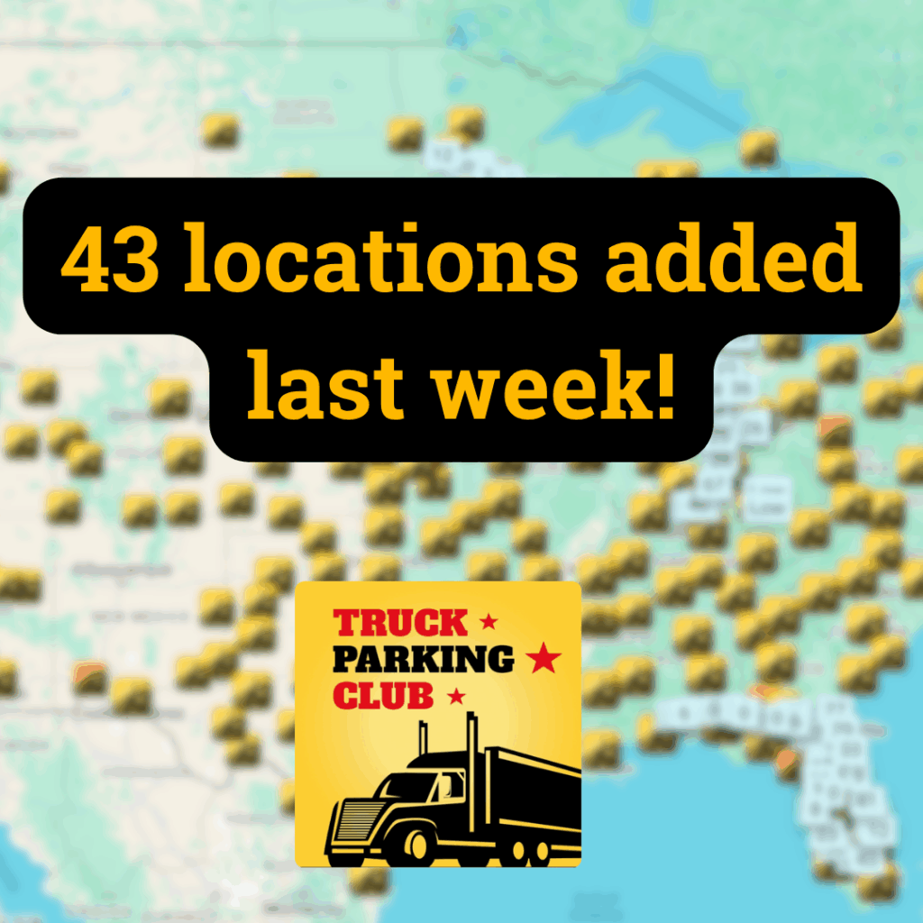 43 new truck parking locations
