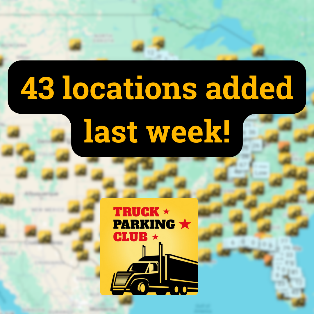 43 new truck parking locations
