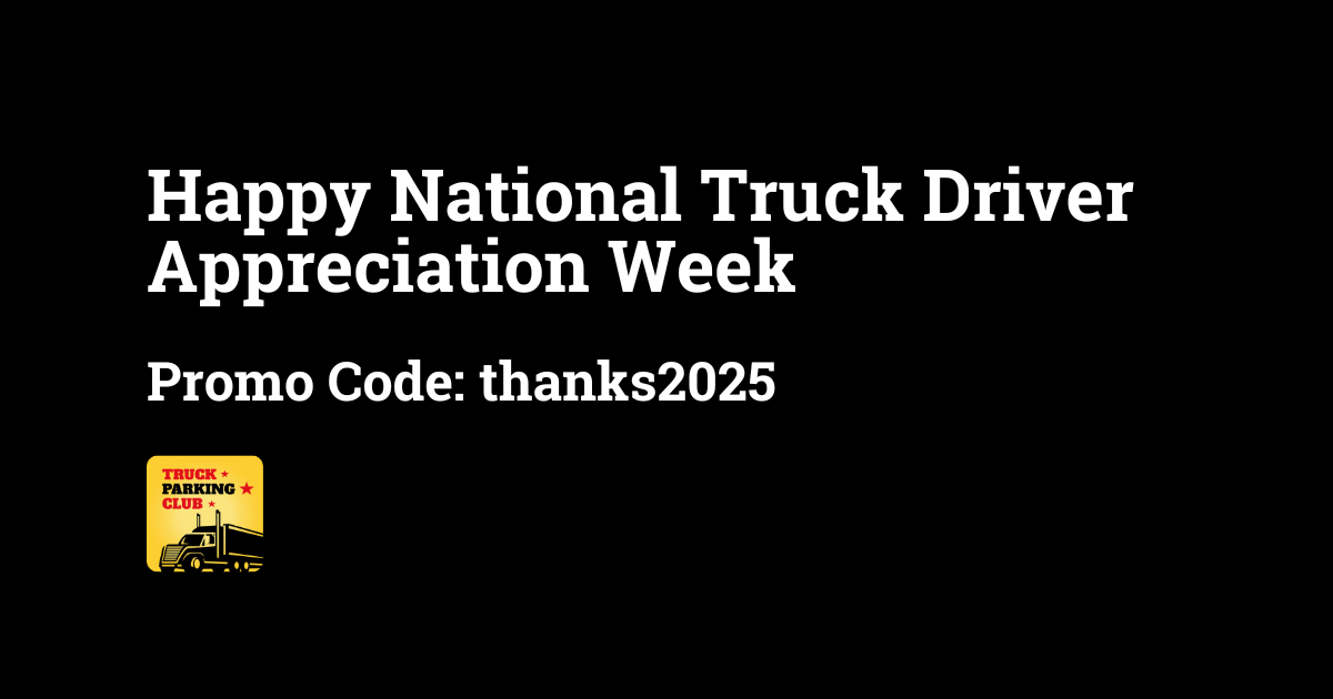national truck driver appreciation week 2025