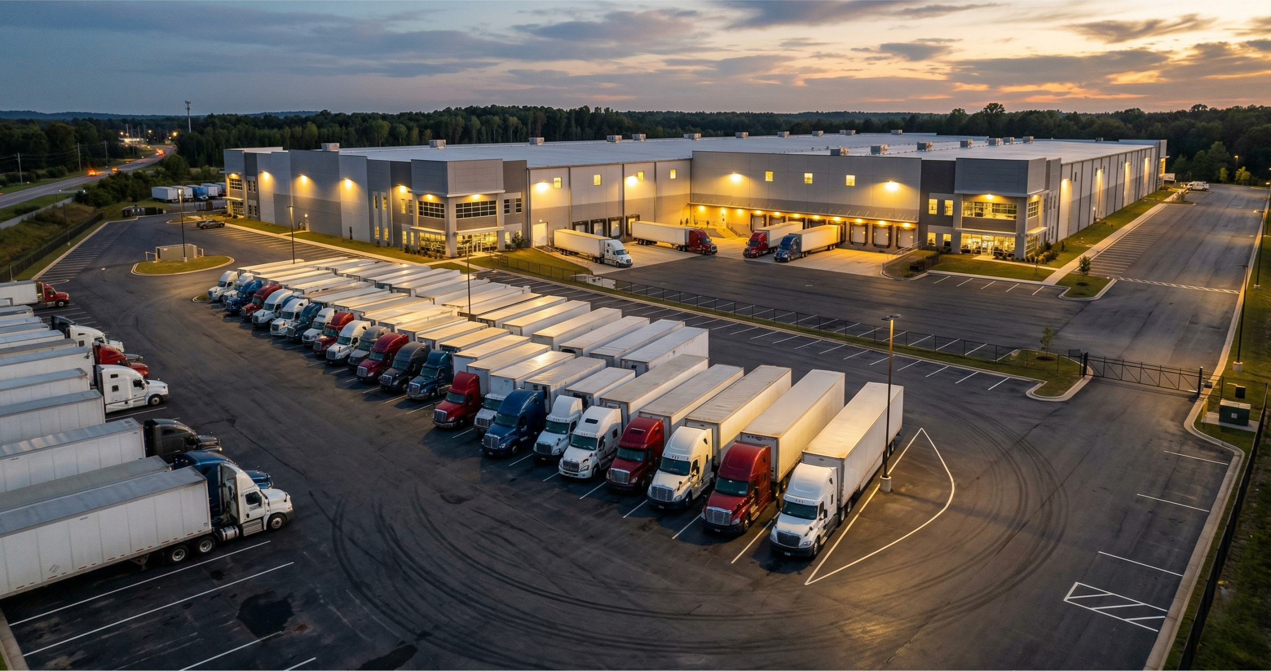 warehouse truck parking